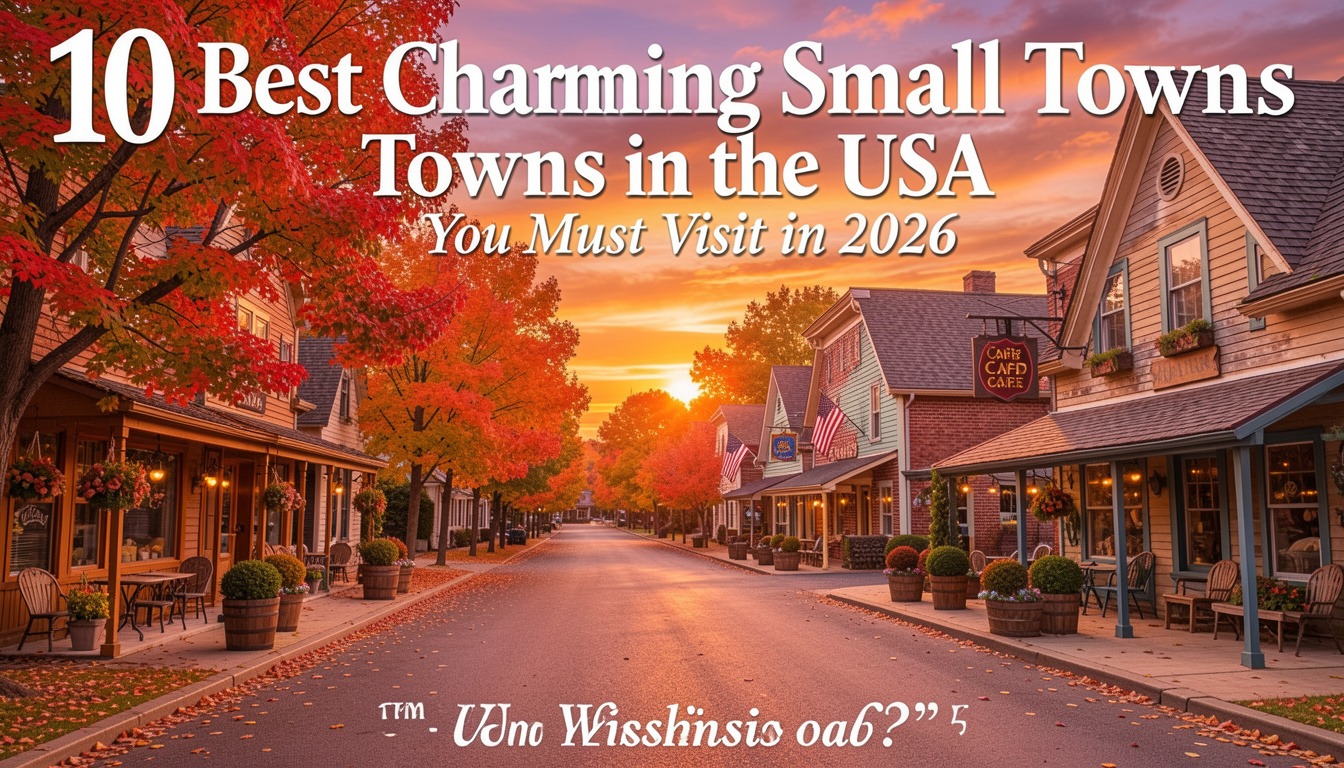 10 Best Charming Small Towns in the USA You Must Visit in 2026 (Hidden Gems & Scenic Escapes)
