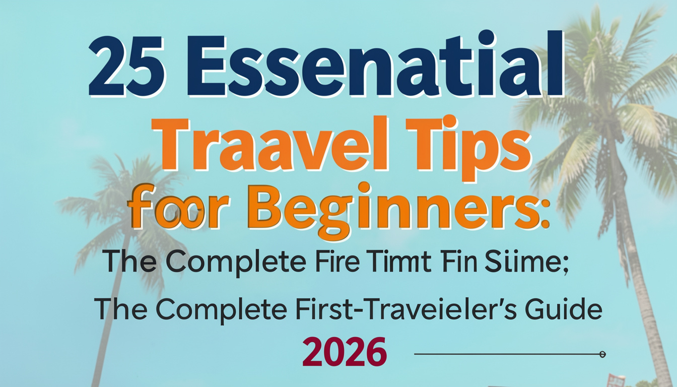 25 Essential Travel Tips for Beginners: The Complete First-Time Traveler's Guide (2026)